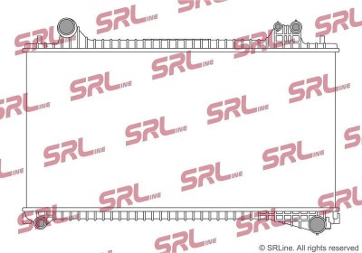 Radiator Jaguar F-Pace 16-, motor: 2.0 T, intrare/iesire conectare rapida, 716x360x26, SRLine, Aluminiu/ Plastic brazat, HK838005XE; T4A3254 foto