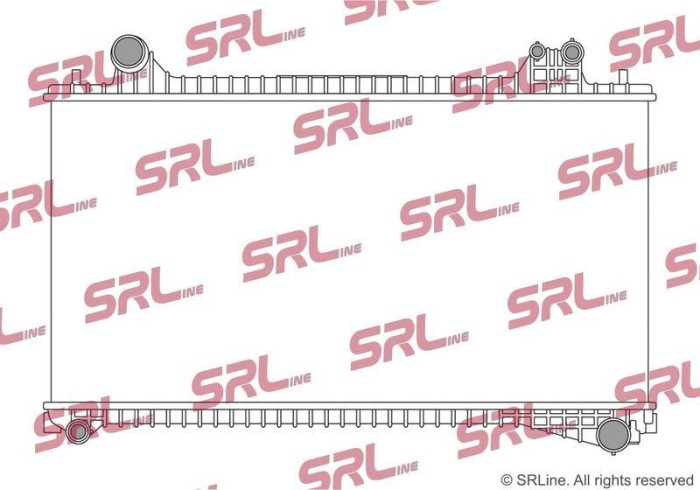 Radiator Jaguar F-Pace 16-, motor: 2.0 T, intrare/iesire conectare rapida, 716x360x26, SRLine, Aluminiu/ Plastic brazat, HK838005XE; T4A3254