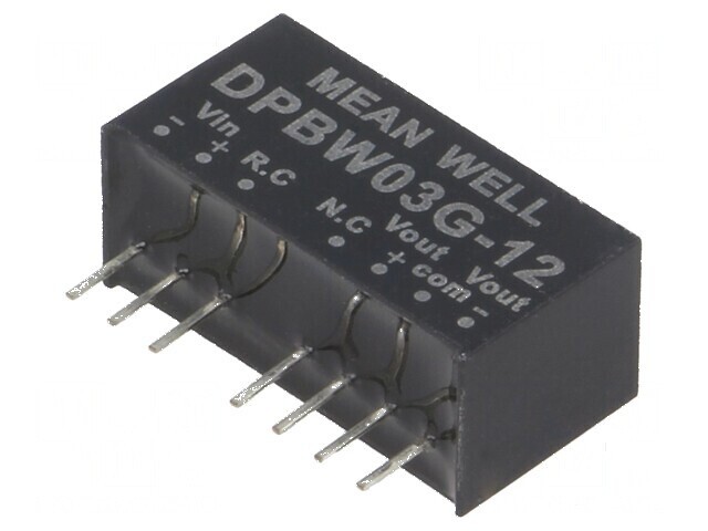 Convertor DC/DC 3W 18-75V la 12VDC și -12VDC SIP8