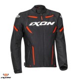 Geaca (jacheta) barbati pentru scuter - motocicleta Racing/Roadster Ixon mid-season model Striker MS culoare: negru/alb/rosu Negru/alb/rosu XXL