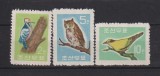 KOREA 1961 FAUNA PASARI MI.298-300 MNH, Nestampilat