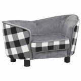 Cumpara ieftin Canapea pentru caini, gri, 68 x 38 x 38 cm, plus