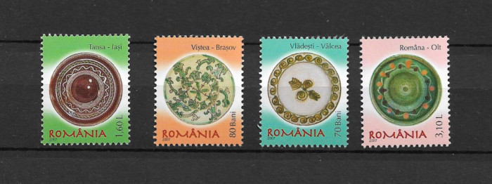 ROMANIA 2007 - FARFURII TARANESTI (II), MNH - LP 1765