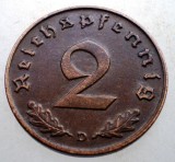 2.838 GERMANIA 2 REICHSPFENNIG 1938 D, Europa, Bronz