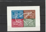 ROMANIA 1962 LP 541 a COSMONAUTICA IN SLUJBA PACII BLOC DE 4 NEDANTELAT MNH