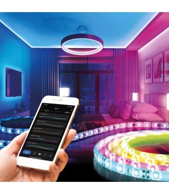 Banda LED inteligenta RGB SMD 30LED-uri/m 2x5m/pachet PHENOM foto
