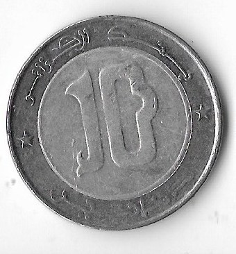 Moneda 10 dinars 2006 - Algeria