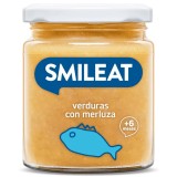 Piure BIO cu legume si merluciu, +6 luni Smileat