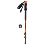 Bete Trekking Aluminiu HUSKY Stork Orange, Ajustabile 62-135cm, Maner Spuma EVA, Sistem Flip-Lock, Varf Wolfram
