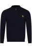 Bluza Barbati U.S. Polo Assn. Ally Bleumarin Bumbac 100% Regular Fit Fermoar Buzunare Laterale