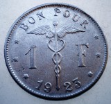 7.676 BELGIA 1 FRANC 1923 BELGIQUE