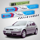 Cumpara ieftin Ștergătoare Volkswagen Golf 4 5 Uși 2002-2003 | Set Față și Spate Flat Premium &ndash; TeamCar&reg;