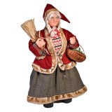Figurina decorativa model Craciunita, 61 cm, Rosu