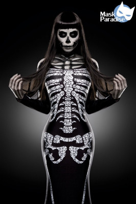 Costum Skeleton Lady Mask Paradise foto