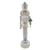 Cumpara ieftin Figurina Spargatorul de Nuci polirasina argintie bej 9x9x35 cm
