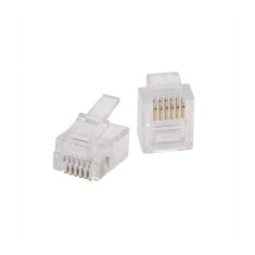 Mufa modular 6P4C RJ11 tata pentru telefon fix