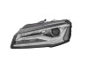 Far Audi A8 (D4/4f), 11.2013-09.2017, montare fata, stanga, bi-xenon; cu lumini de zi tip LED; D3S+H7+PSY24W; electric; fara ballast; fara modul LED;, Hella