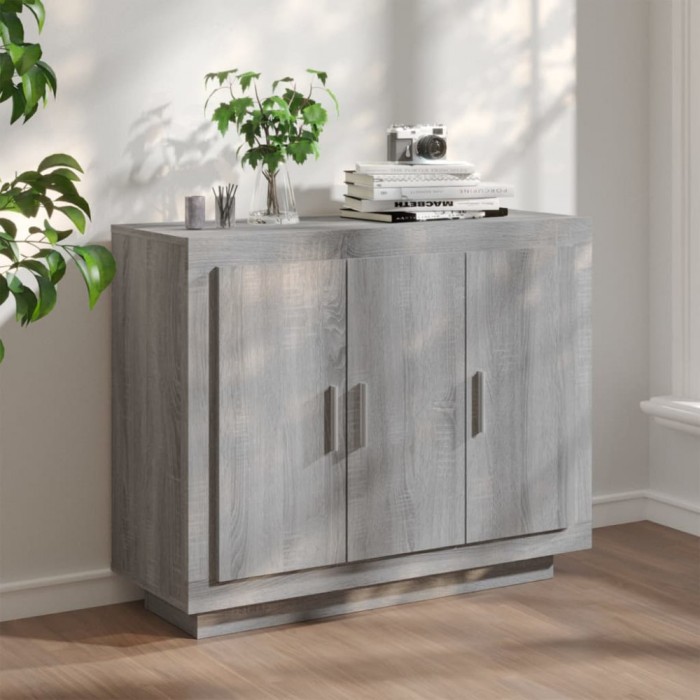 Gossi dulap, sonoma gri, 92x35x75 cm, lemn compozit