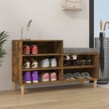 Gossi pantofar, stejar fumuriu, 102x36x60 cm, lemn prelucrat