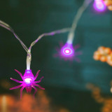 Purple LED string light cu 10 becuri 1,35m - Spider