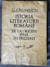 Istoria literaturii romane G. Calinescu, ed 2-a foto