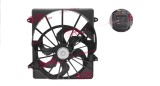 Ventilator radiator Jeep Cherokee/Liberty 08-13, motor: 2.8 CRD, 3.7 V6, 450 mm; 3 pini, SRLine, 68033228AA
