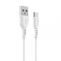 Cablu Date si Incarcare USB-A - USB-C Borofone BX51 Triumph MP, 18W, 1m, Alb foto