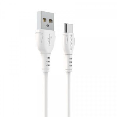 Cablu Date si Incarcare USB-A - USB-C Borofone BX51 Triumph MP, 18W, 1m, Alb foto