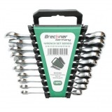 Set chei combinate fixe si inelare cu clichet 8-19mm 10 piese Breckner Germany