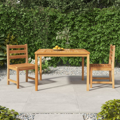 vidaXL Set de masă pentru grădină, lemn masiv de tec, 3 piese foto