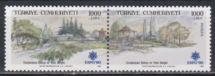 Turcia 1990 - Expoziția internațională de grădină și verdeață, Osaka, MNH