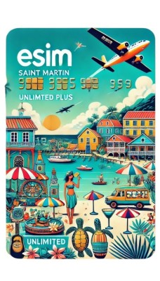 eSIM Saint Martin, Unlimited Plus, 30 Days foto