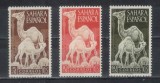Set 3 timbre Sahara Spaniolă 1951 &ndash; Ziua Timbrului Colonial, Cămile -A62