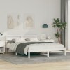 VidaXL Cadru de pat Alb 160 x 200 cm Lemn de brad