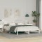 vidaXL Cadru de pat Alb 160 x 200 cm Lemn de brad