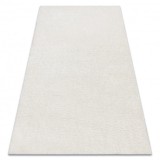 Covor BUENOS 7001 shaggy uni, o singură alb, 60x100 cm