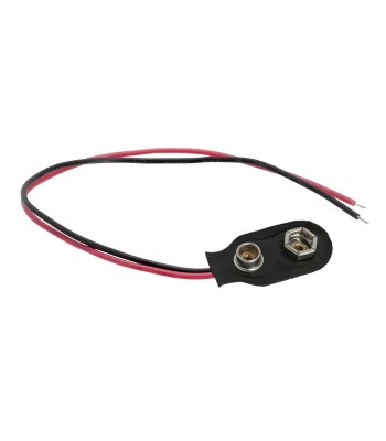 Conector baterie 9V 110mm pe fir foto