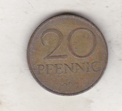 bnk mnd Germania , RDG , 20 pfennig 1969