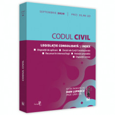 Codul civil actualizat Septembrie 2020 - Editia a 11-a, reviziuita si ingrijita de prof. Dan Lupascu foto