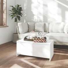 Gossi masuta de cafea, alb, 90x50x41,5 cm, pal