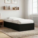Cumpara ieftin Cadru de pat la sol Stejar Negru 80 x 200 cm Lemn prelucrat