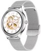 Smartwatch Ak35 Silver Functie Monitorizare Sanatate Notificari Gasire Telefon Calendar AMOLED IP68 Curea Cadou.