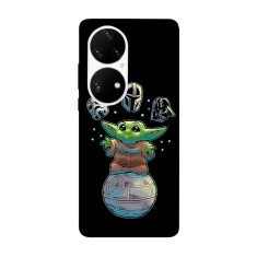 Husa compatibila cu Huawei Mate 40 Pro model Baby Yoda, Silicon, TPU, Viceversa