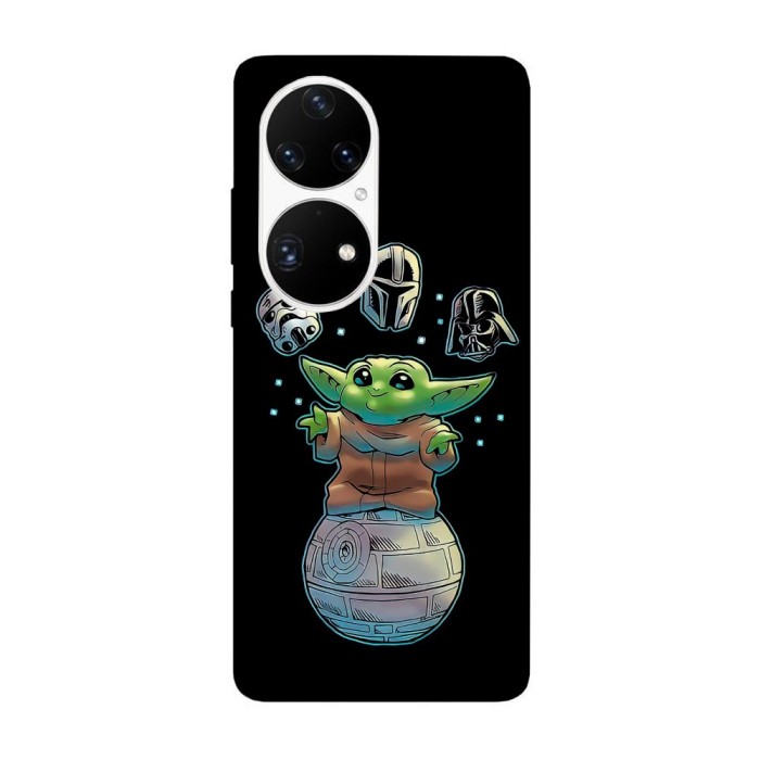Husa compatibila cu Huawei P50 model Baby Yoda, Silicon, TPU, Viceversa