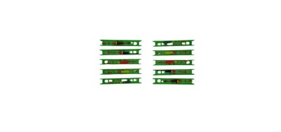 Set 10 Linii Pluta Echilibrata 1 g cu 2 Carlige ,7 metri foto