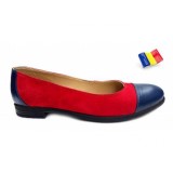Balerini dama casual sport din piele naturala - ZENAREDBL
