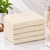 Cumpara ieftin Set 4 Prosoape Baie Lux Bumbac 100% Crem 550 GSM -50X90 Cm