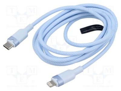 Cablu USB 2.0 VENTION Apple Lightning și USB C, 2m, nichelat foto