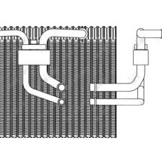 Evaporator aer conditionat Saab 9-5, 1997-2010 motor 1.9 TiD, 2.2 TiD, 3.0 TiD, diesel, full aluminiu brazat, 225x309x73 mm, iesire 11, 6 mm, intrare