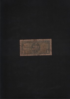 Rar! Spania 1 peseta 1940 Santa Maria uzata seria5114554 foto